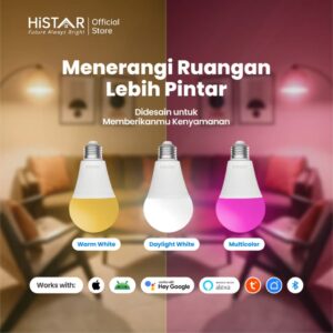 HiSTAR Lampu Pintar LED 12W RGB+CCT Bluetooth