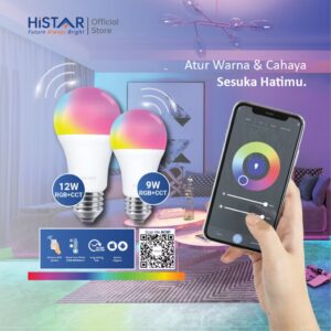 HiSTAR Lampu Pintar LED 12W RGB+CCT Bluetooth